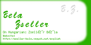 bela zseller business card